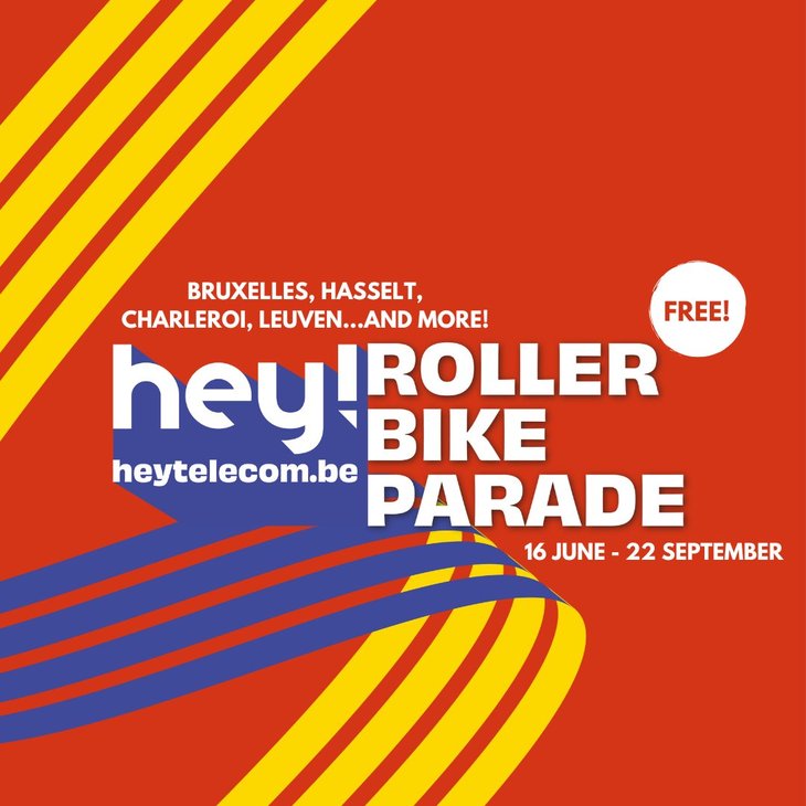Hey ! telecom Roller Bike Parade affiche