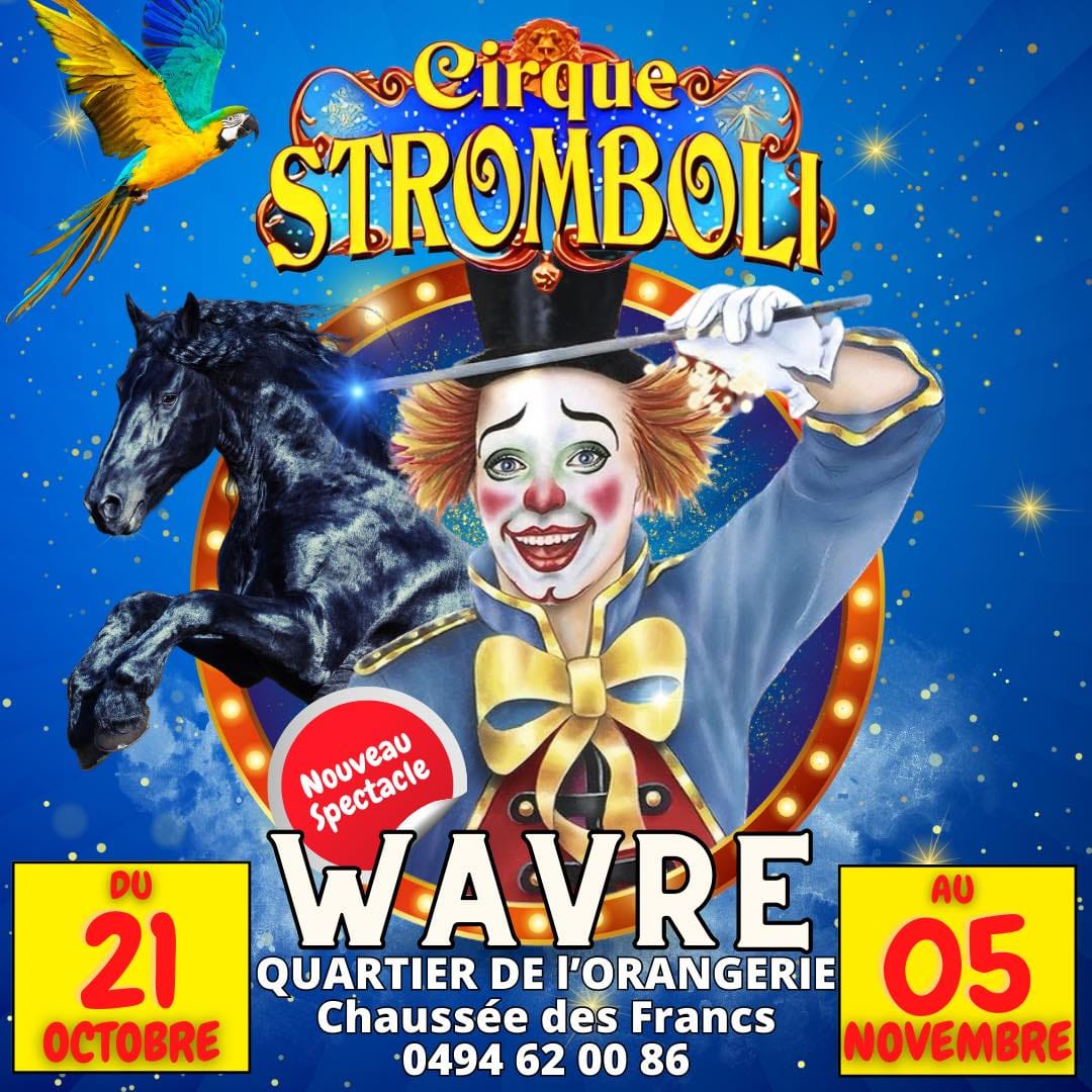 Wavre affiche cirque stromboli 2023