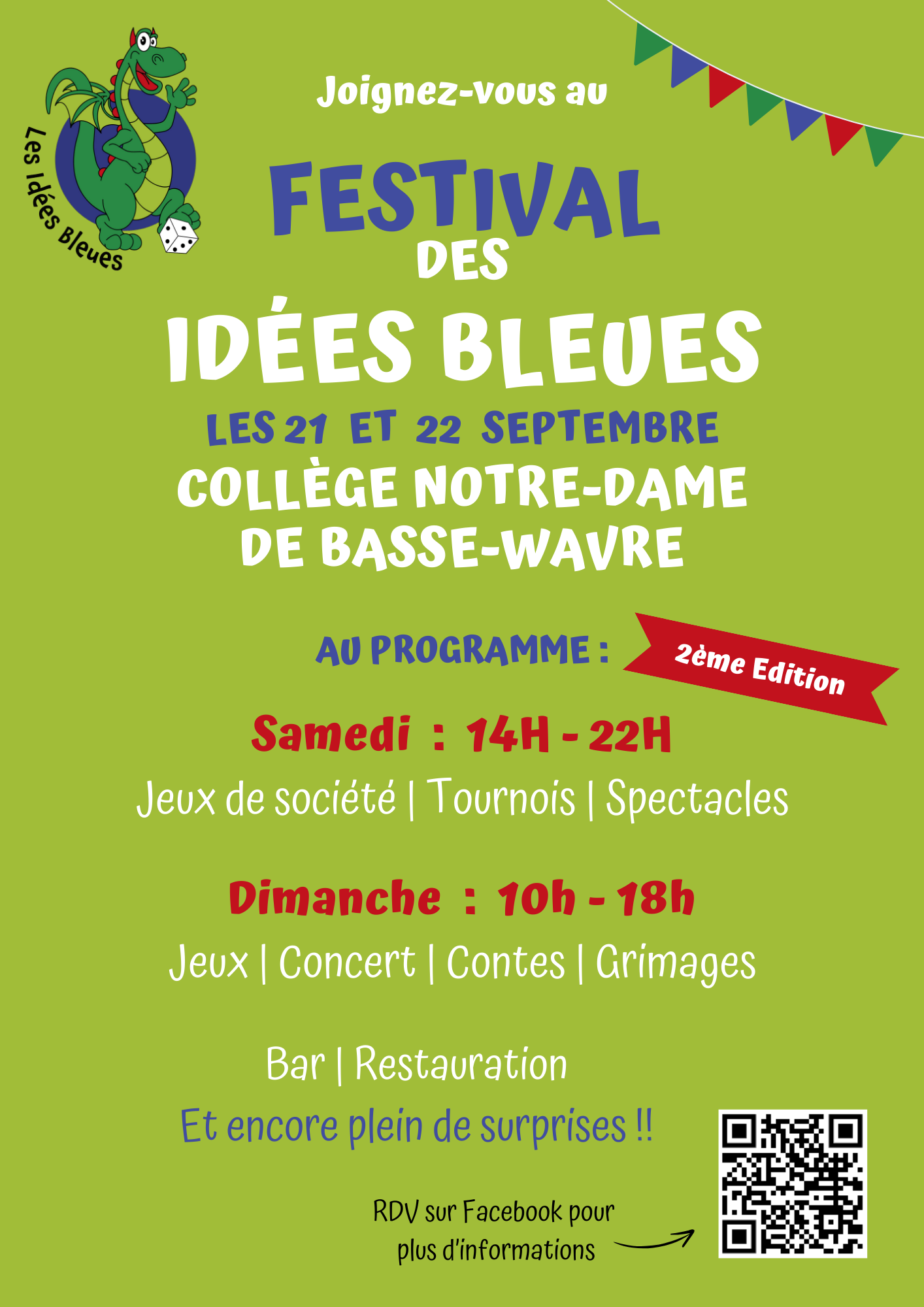 affiche Festival des Idées Bleues