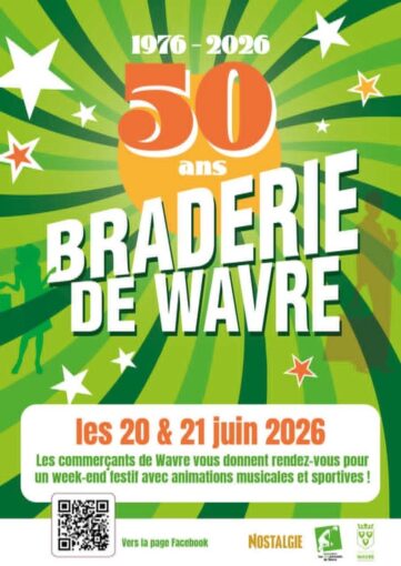 Braderie de wavre 2026 affiche